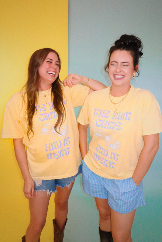 The Rain Came and It Went Yellow Tee
