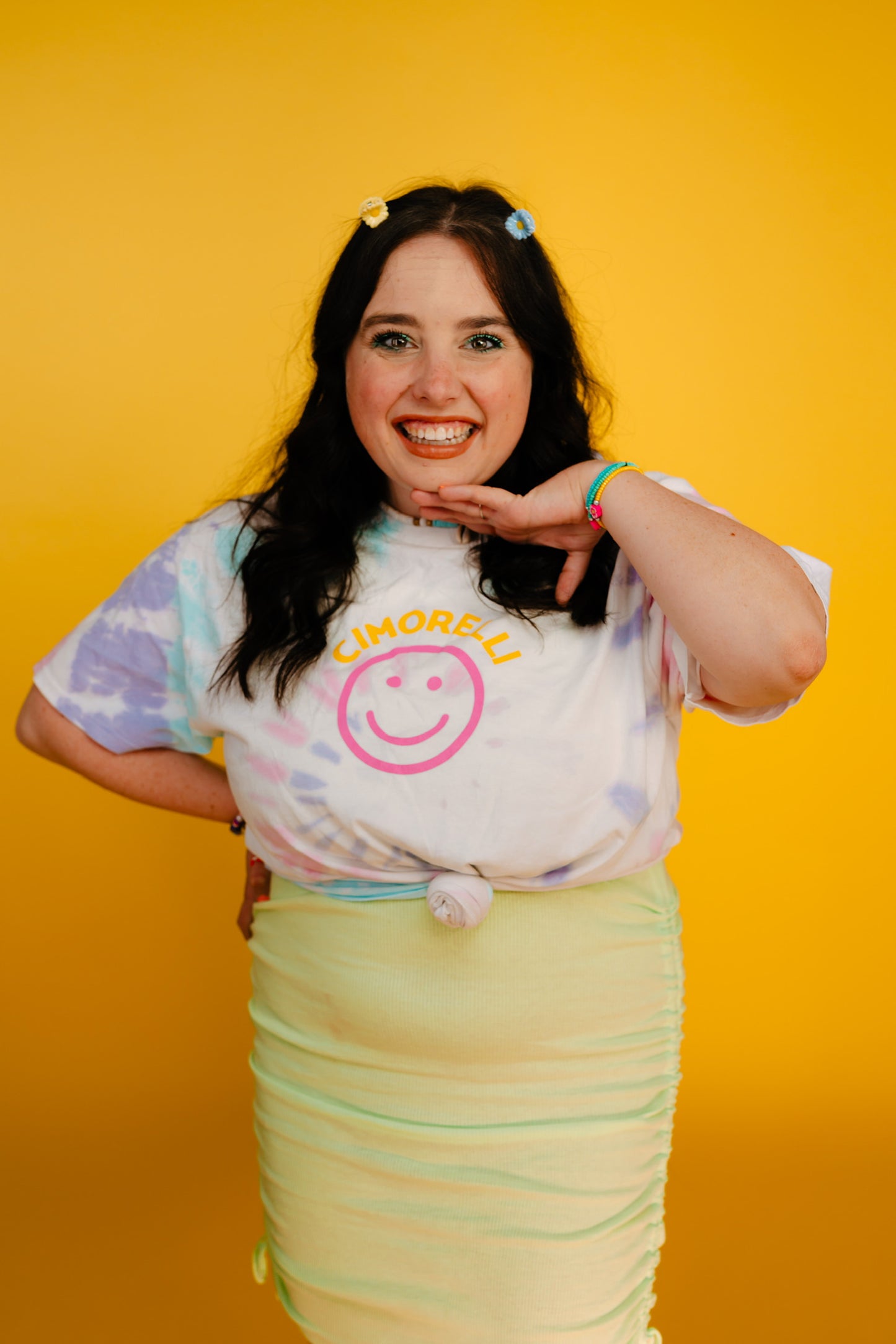 Cimorelli Smiley Tie Dye Tee