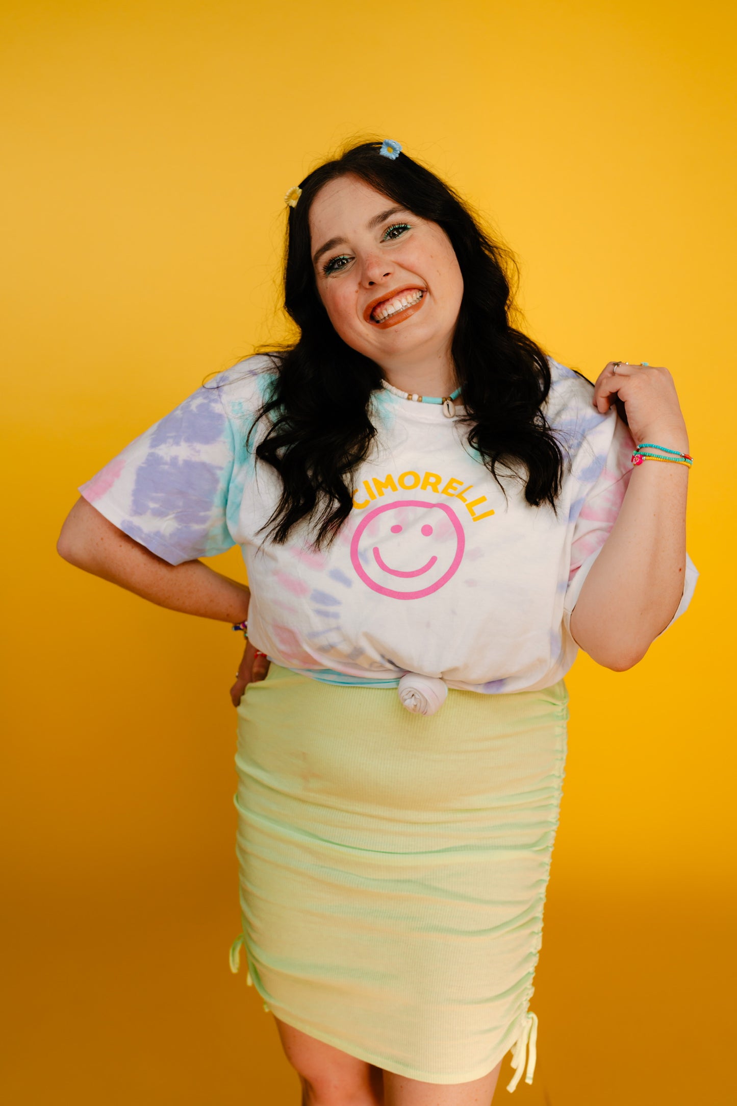 Cimorelli Smiley Tie Dye Tee