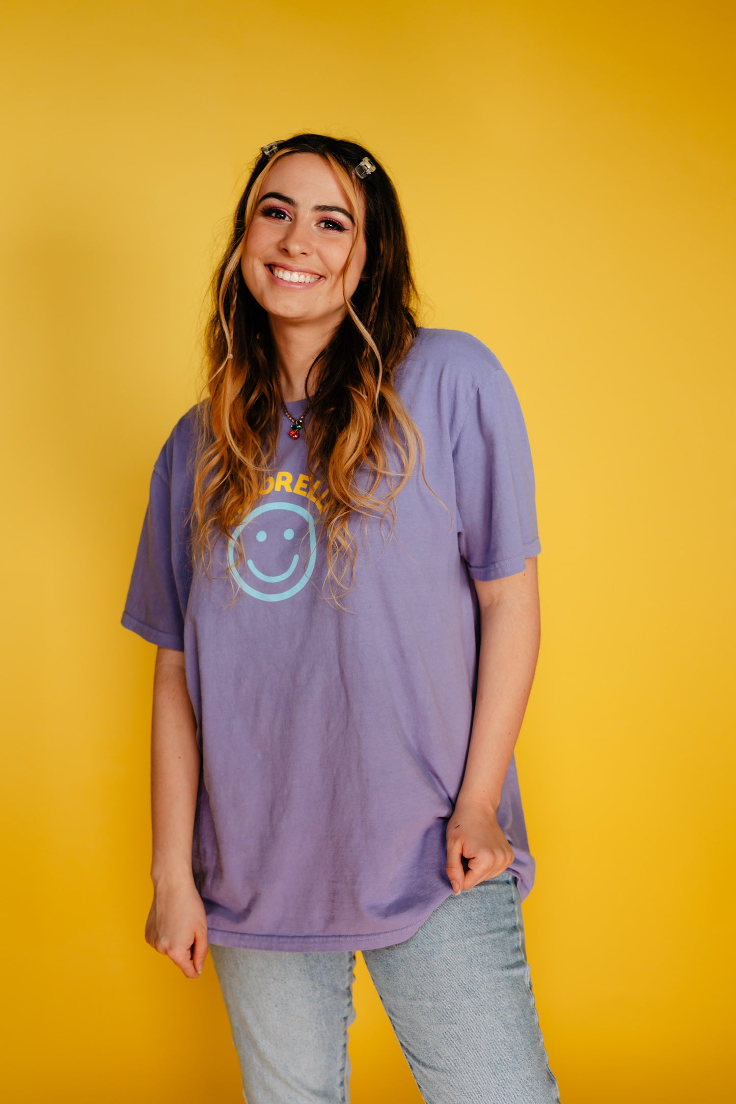 Cimorelli Smiley Purple Tee