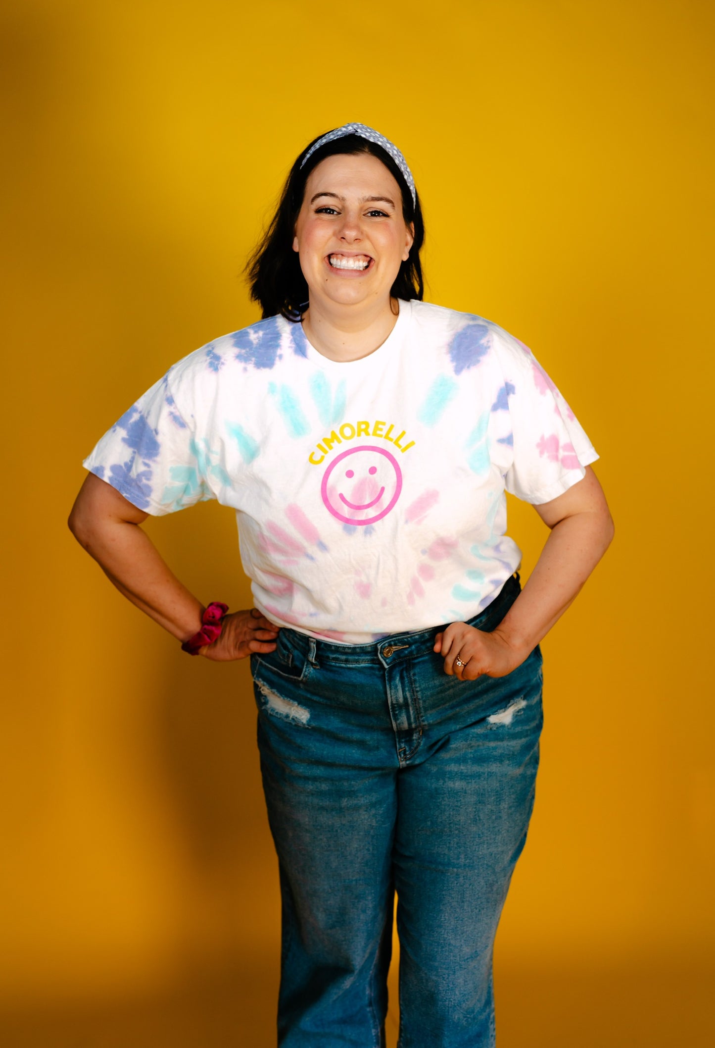 Cimorelli Smiley Tie Dye Tee