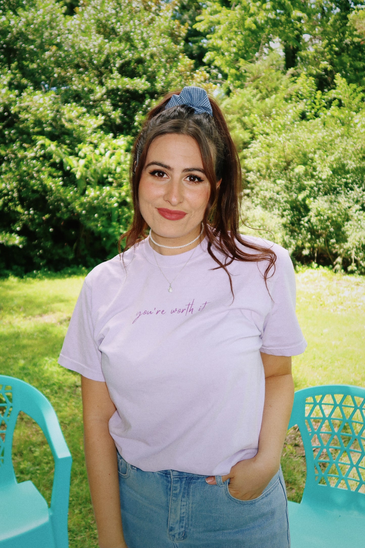 You’re Worth It Lavender Tee