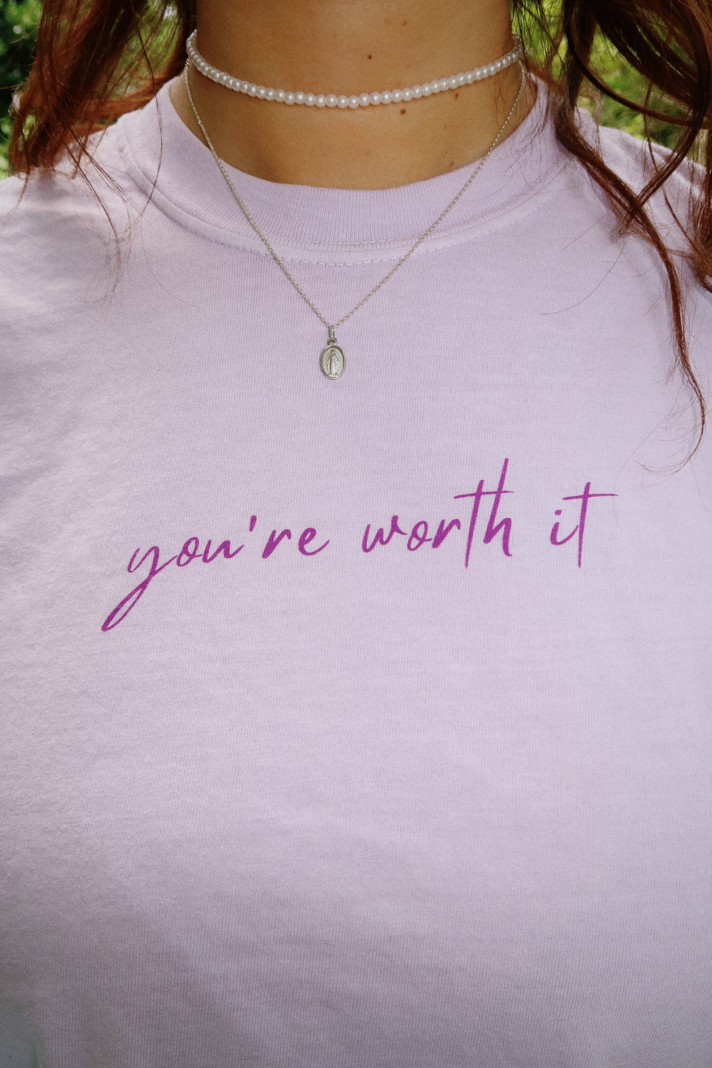 You’re Worth It Lavender Tee