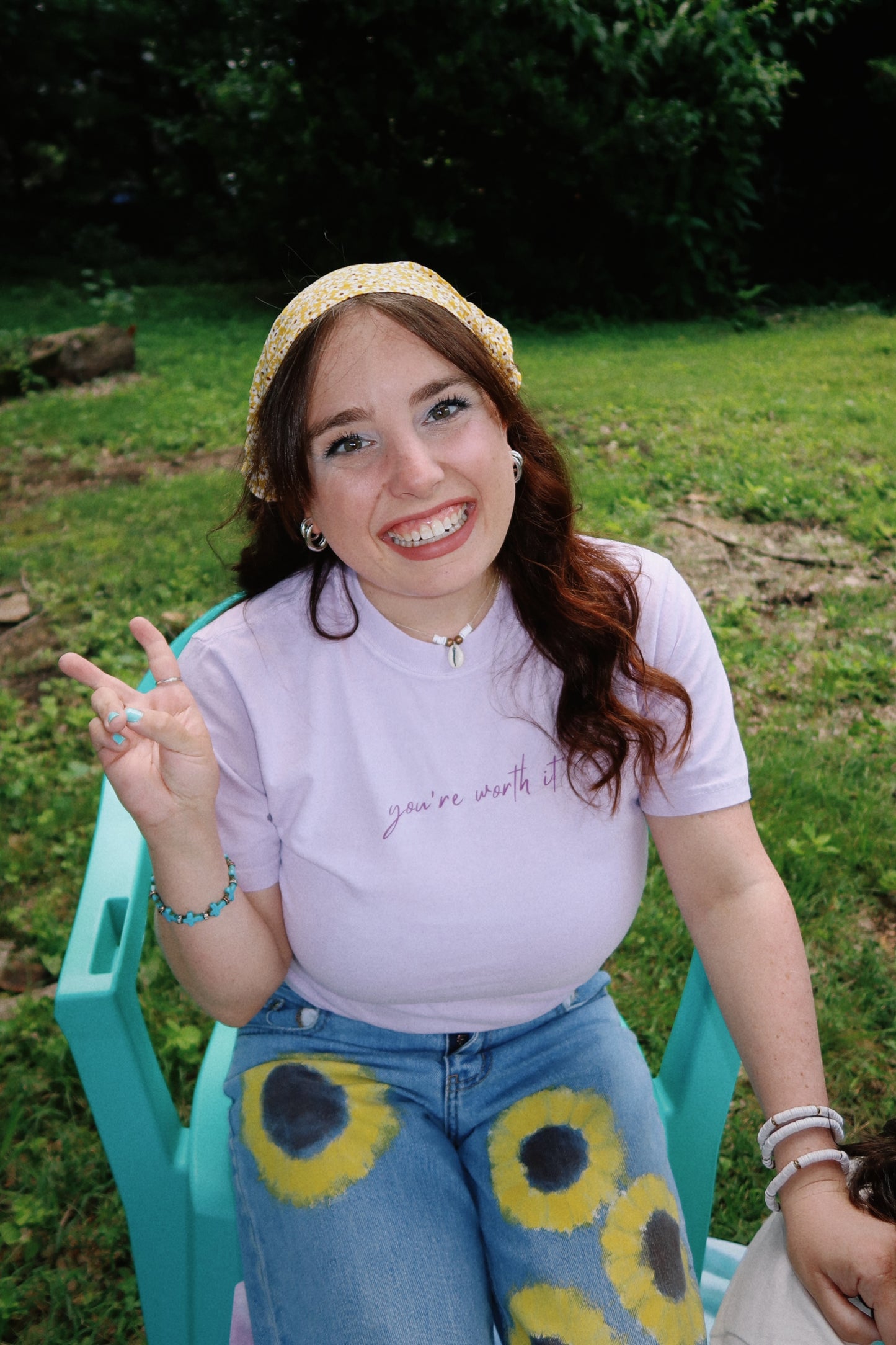You’re Worth It Lavender Tee
