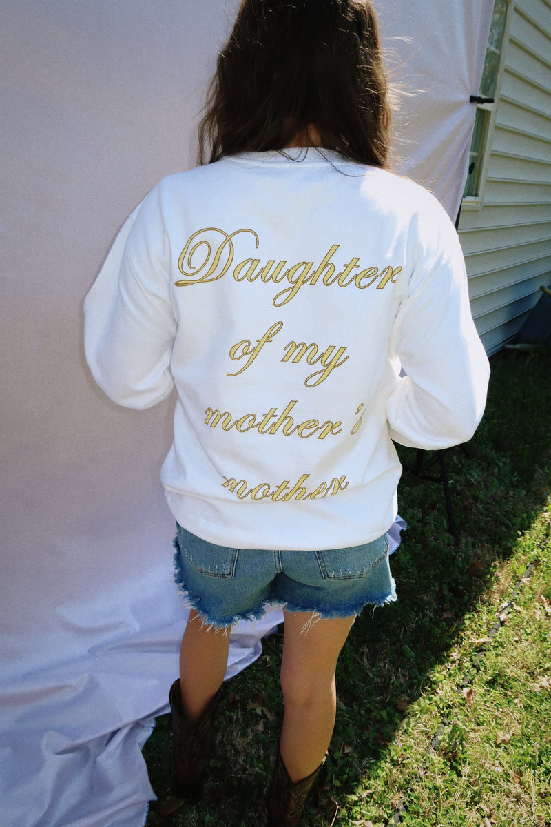 IF YOU KNEW ME THEN EMBROIDERED CREWNECK