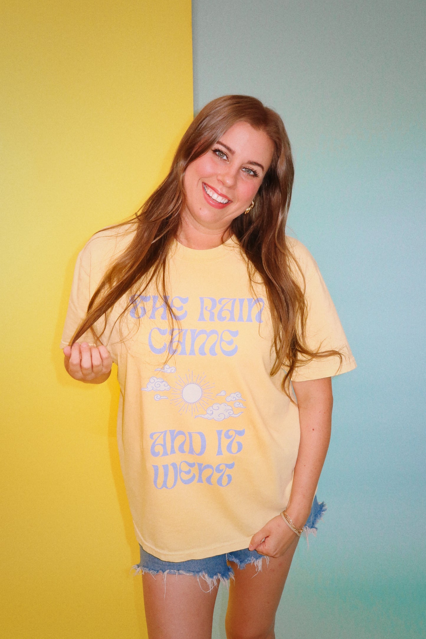 The Rain Came and It Went Yellow Tee