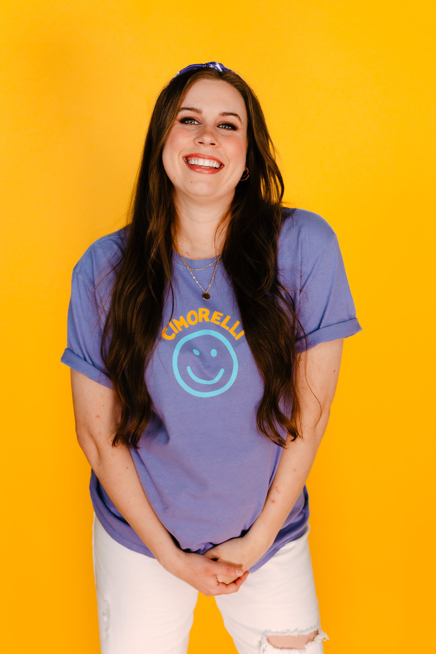 Cimorelli Smiley Purple Tee