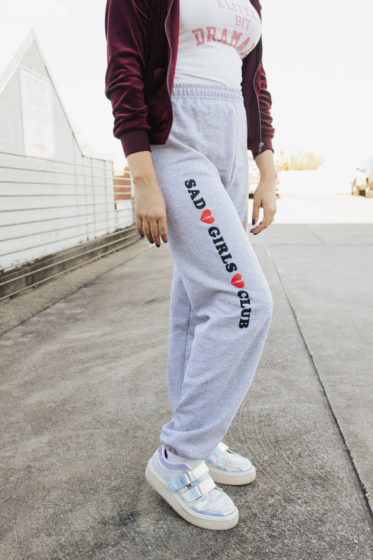 Sad Girls Club Sweatpants Grey