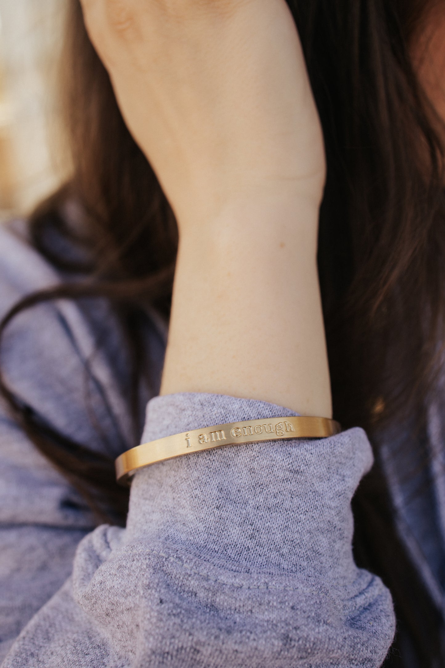I Am Enough Bracelet In Gold