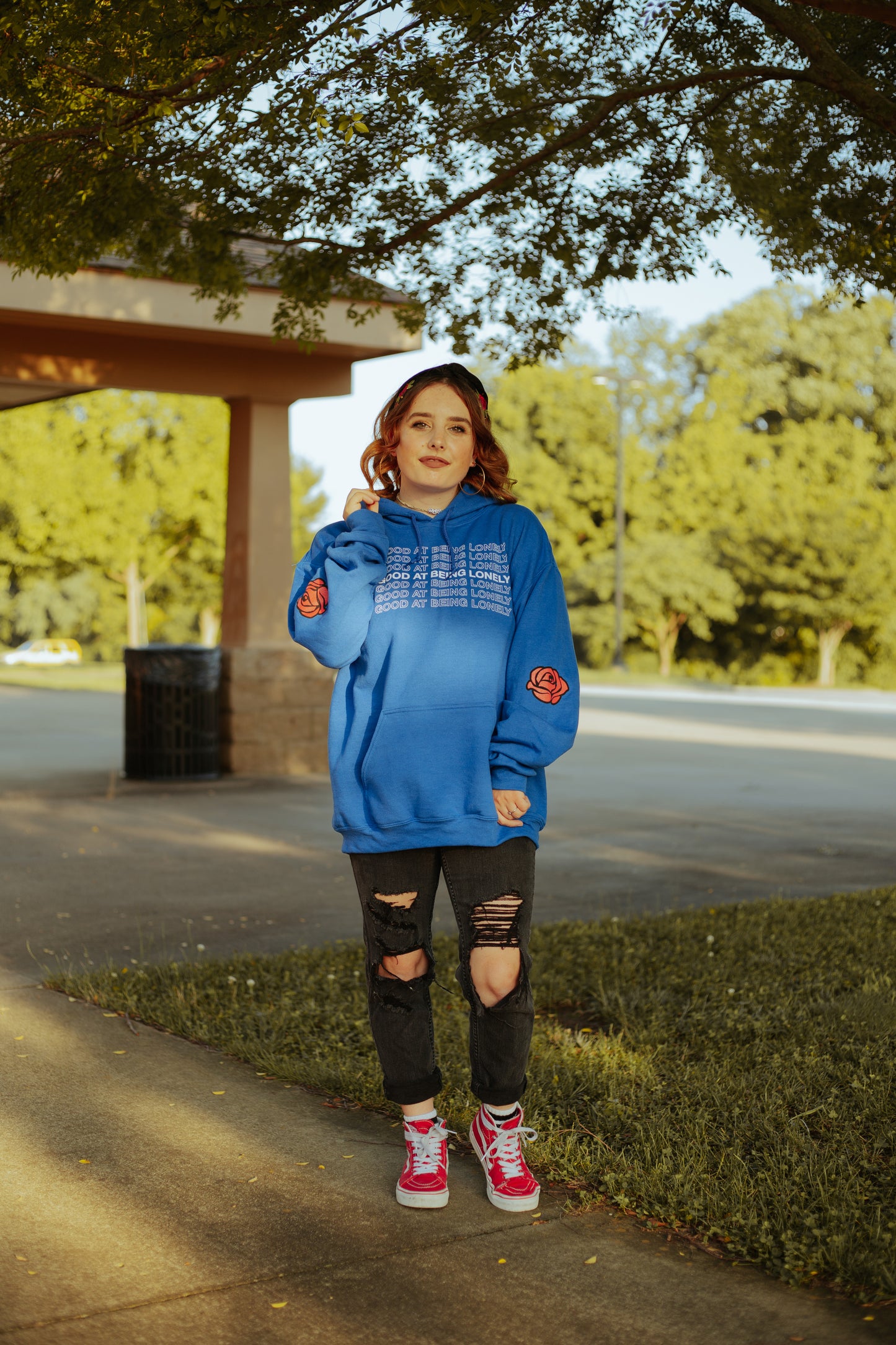 No Good Hoodie In Royal Blue