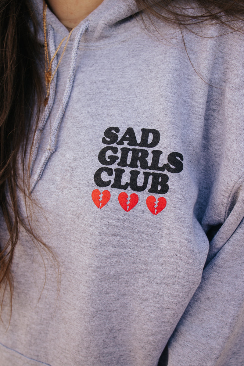 Sad Girls Club Grey Hoodie