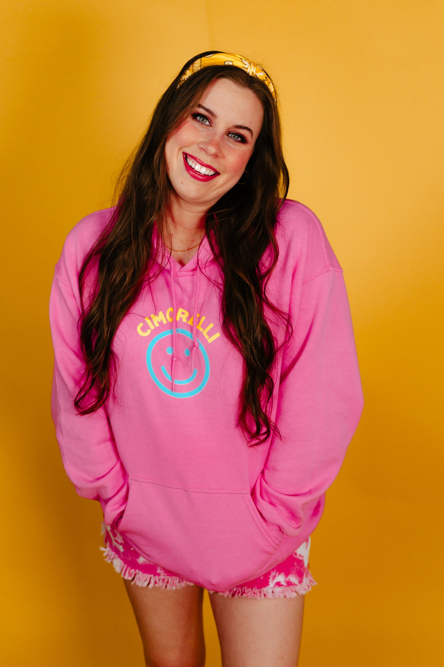 Cimorelli Smiley Pink Hoodie