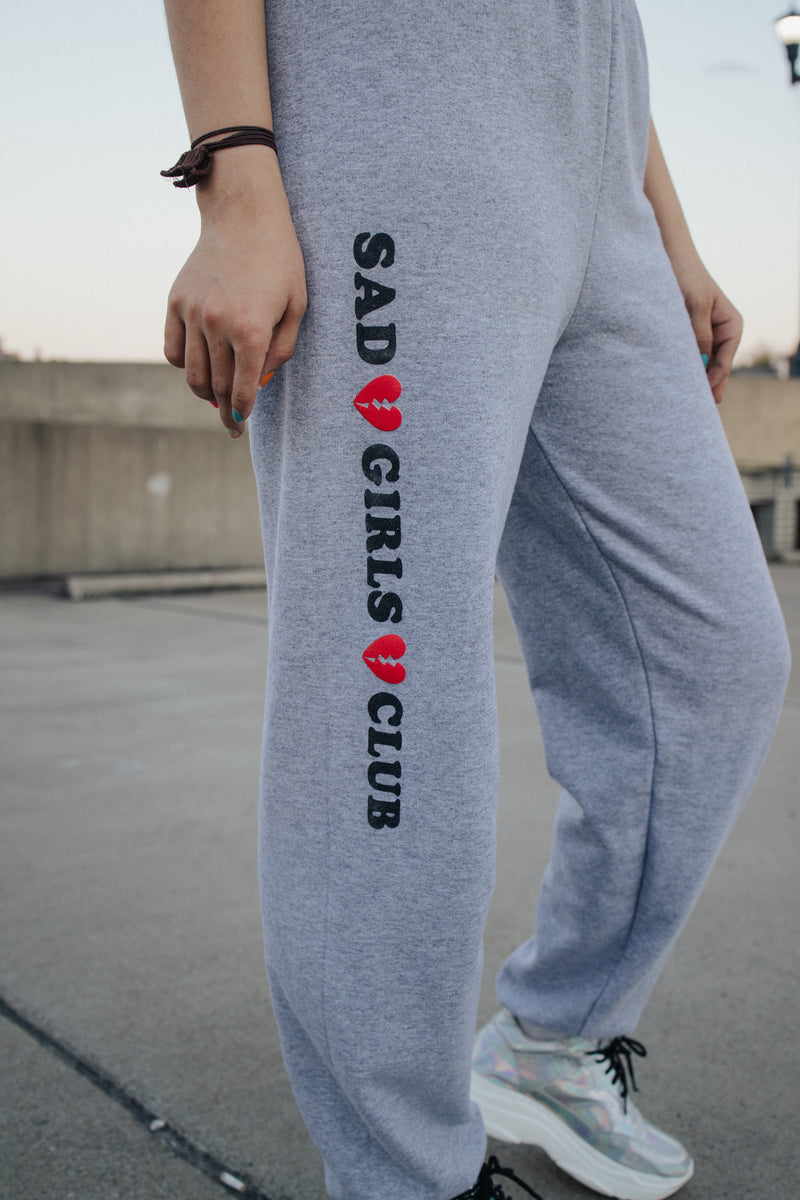 Sad Girls Club Sweatpants Grey