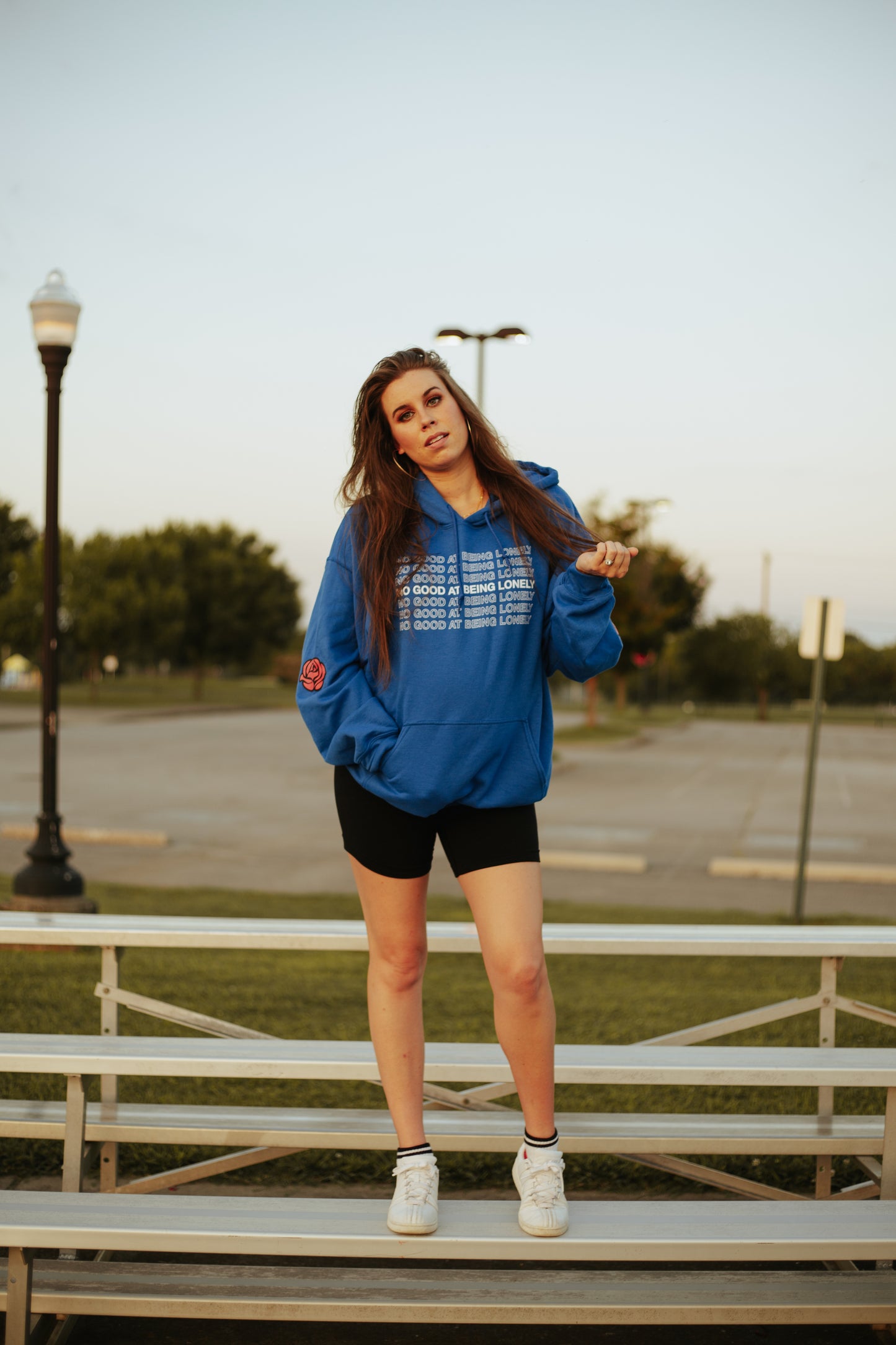 No Good Hoodie In Royal Blue