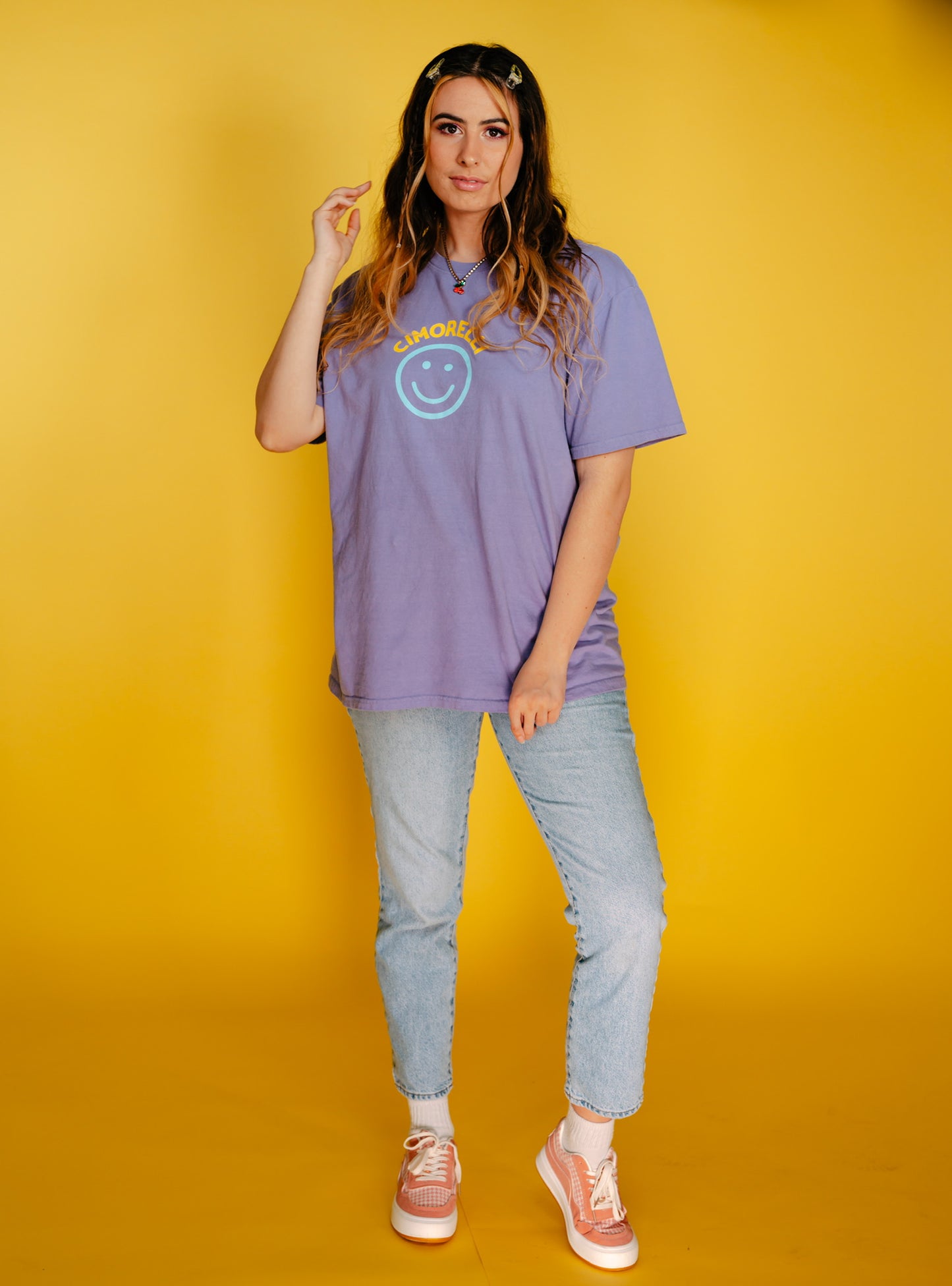 Cimorelli Smiley Purple Tee