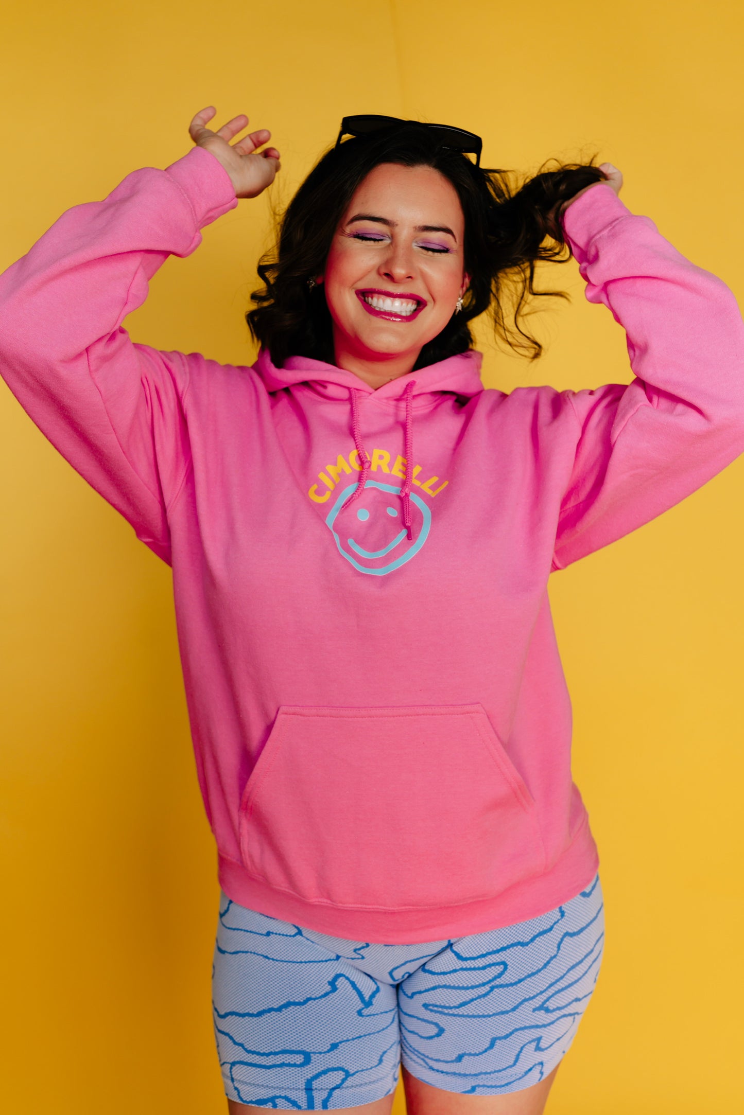 Cimorelli Smiley Pink Hoodie