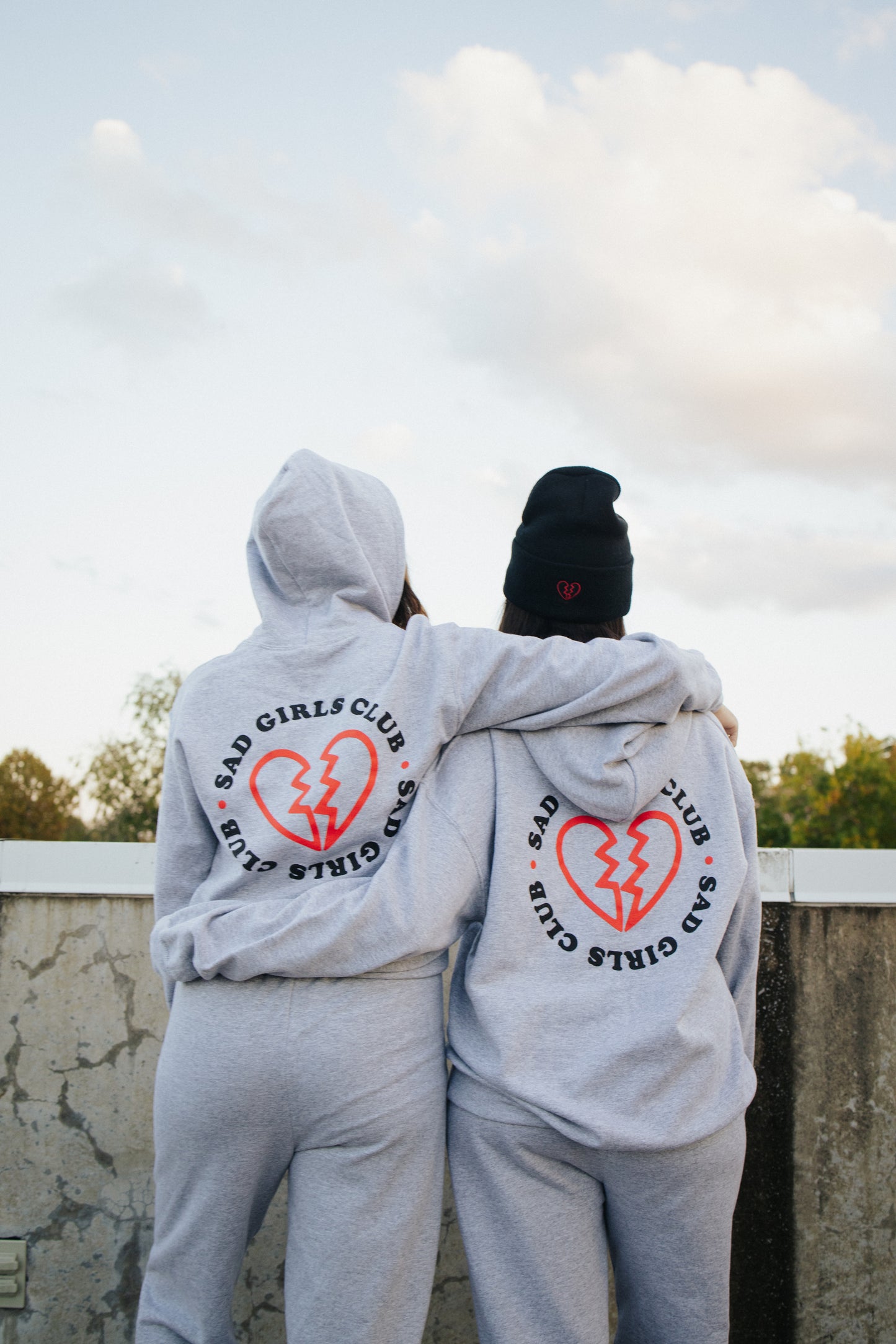 Sad Girls Club Grey Hoodie