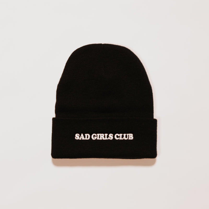 Sad Girls Club Black Beanie