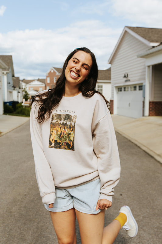 Storybook Crewneck In Sand