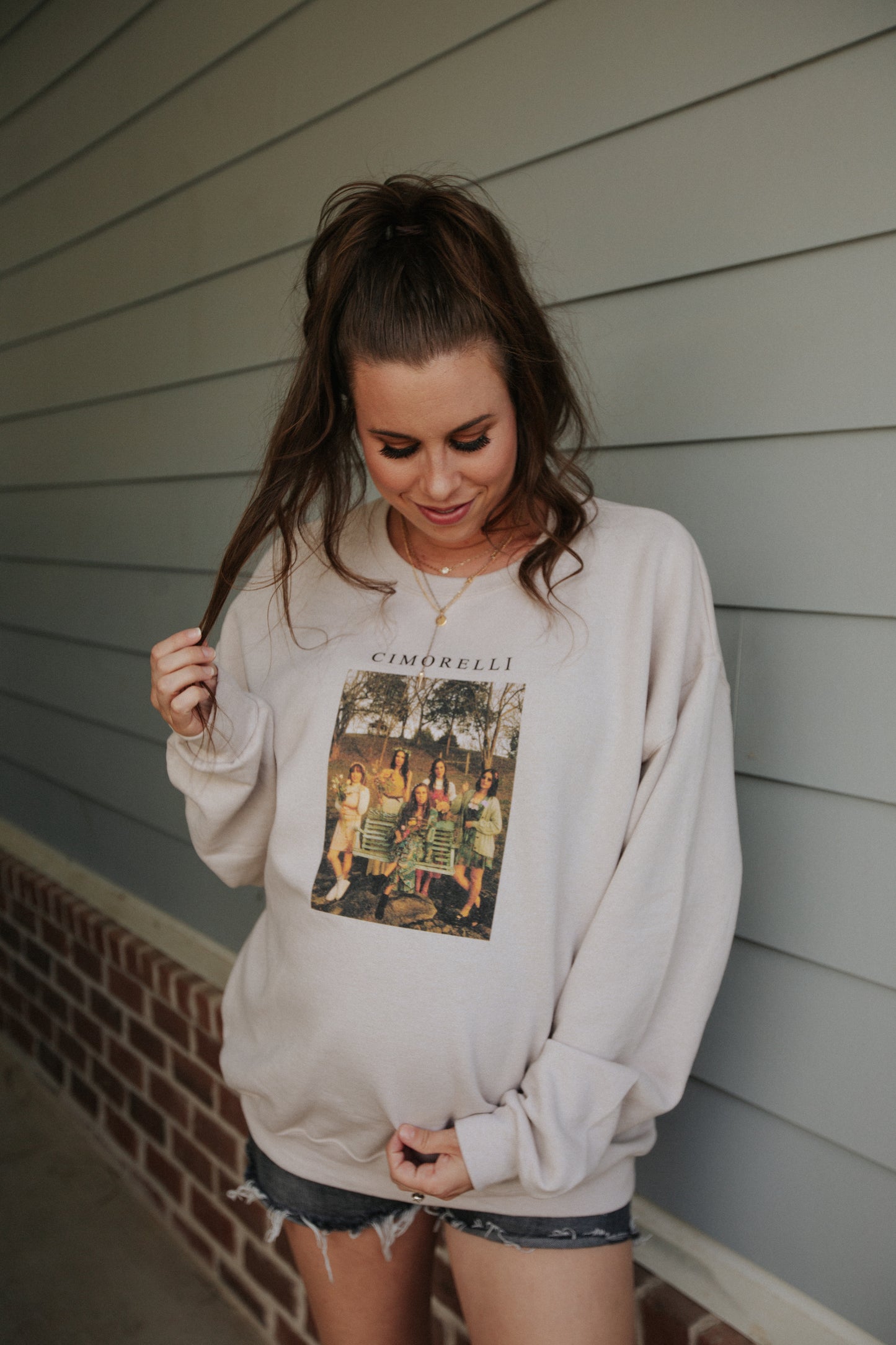 Storybook Crewneck In Sand